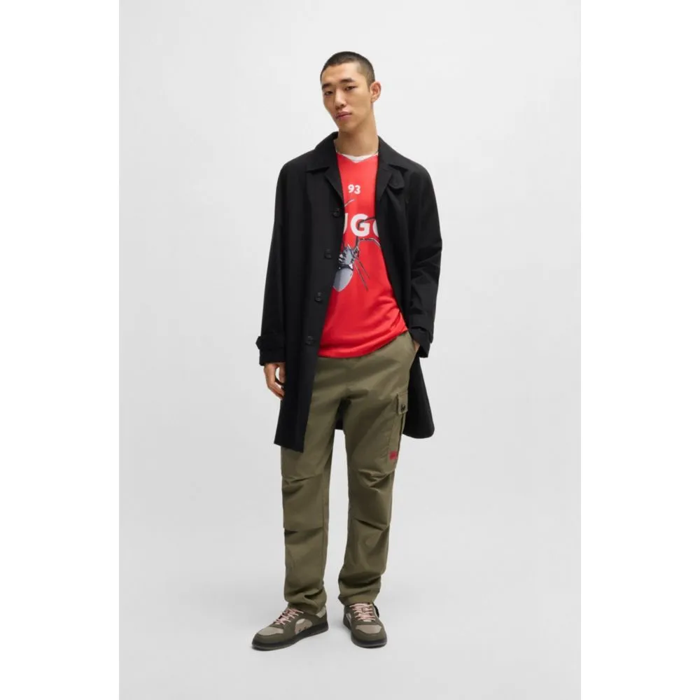 Pantalon cargo regular-fit en coton ripstop