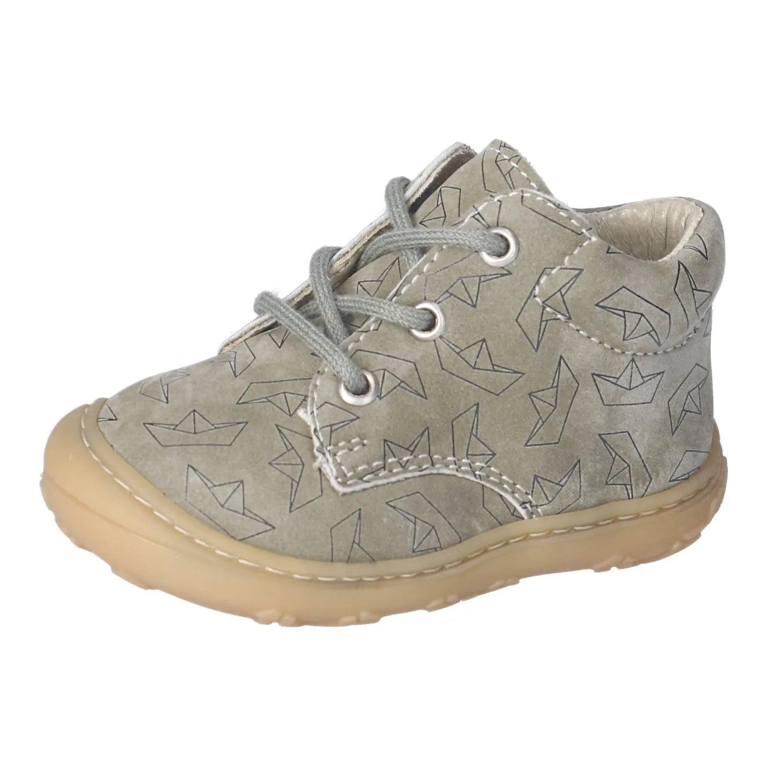 Ricosta : Bottines à lacets pour enfants Honey - Eucalyptus / Vert