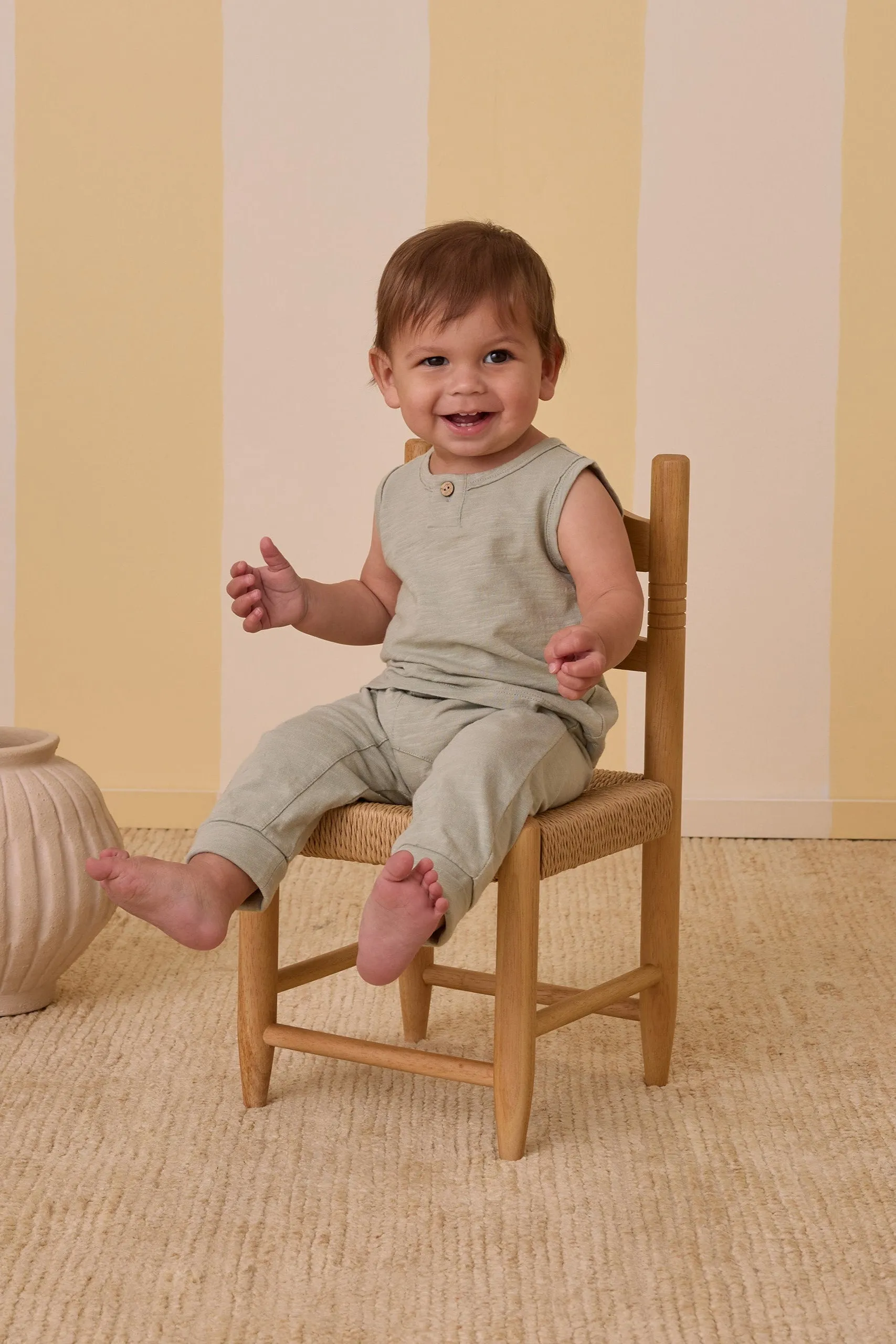 Rylee   Cru Pantalon Bébé Enfant Baby Cru | Sauge
