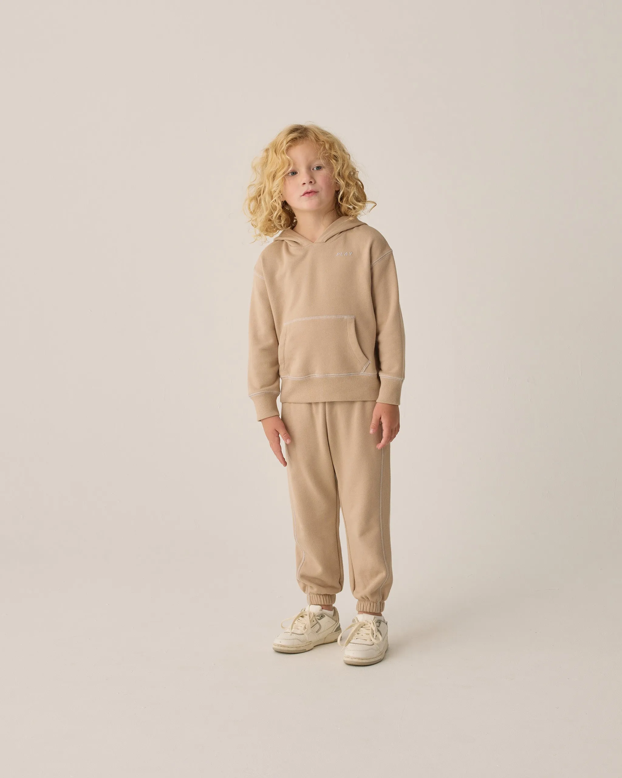 Rylee   Cru Pantalon de survêtement décontracté bébé/enfant | Moka
