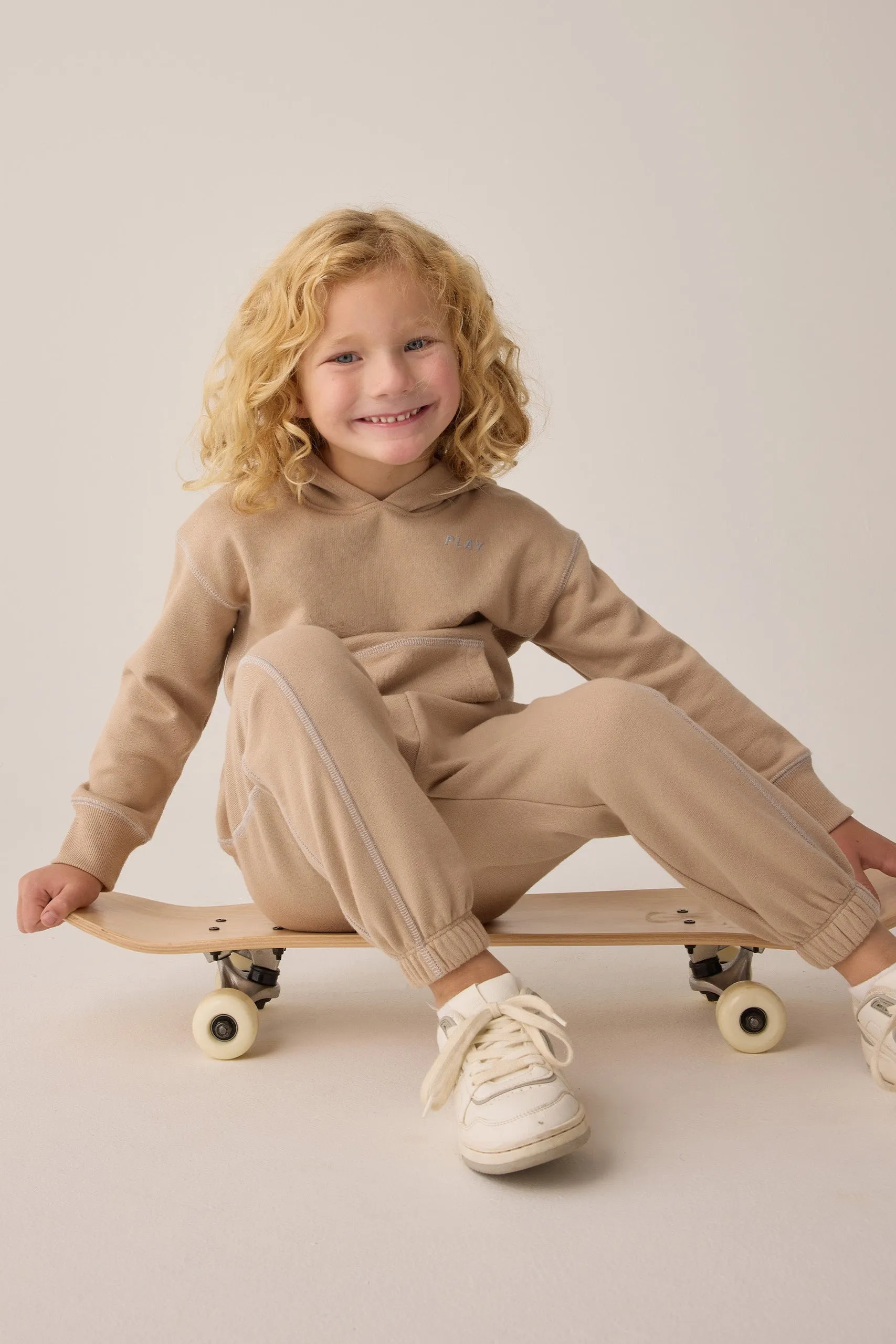 Rylee   Cru Pantalon de survêtement décontracté bébé/enfant | Moka