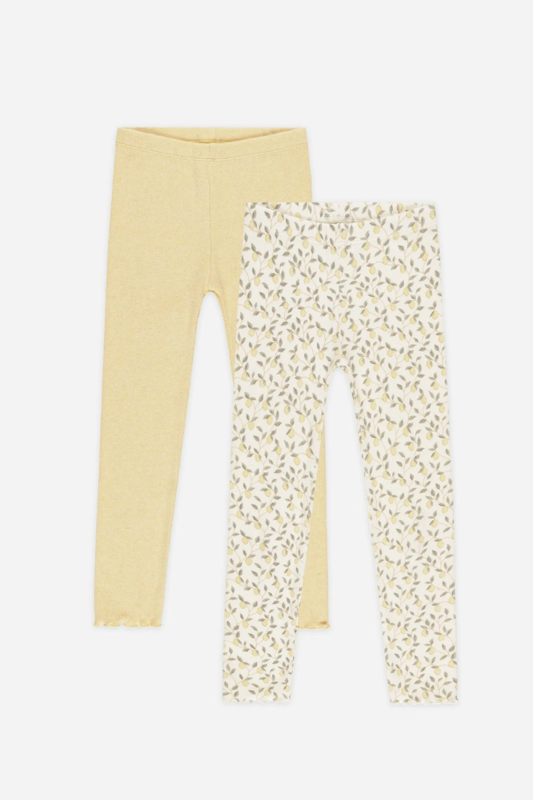 Rylee   Cru Ensemble de Leggings Côtelés pour Bébés et Enfants | Citrons