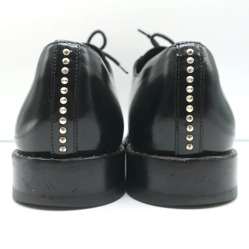 Derby cloutés Saint Laurent Dylan en cuir noir taille 40 avec lacets