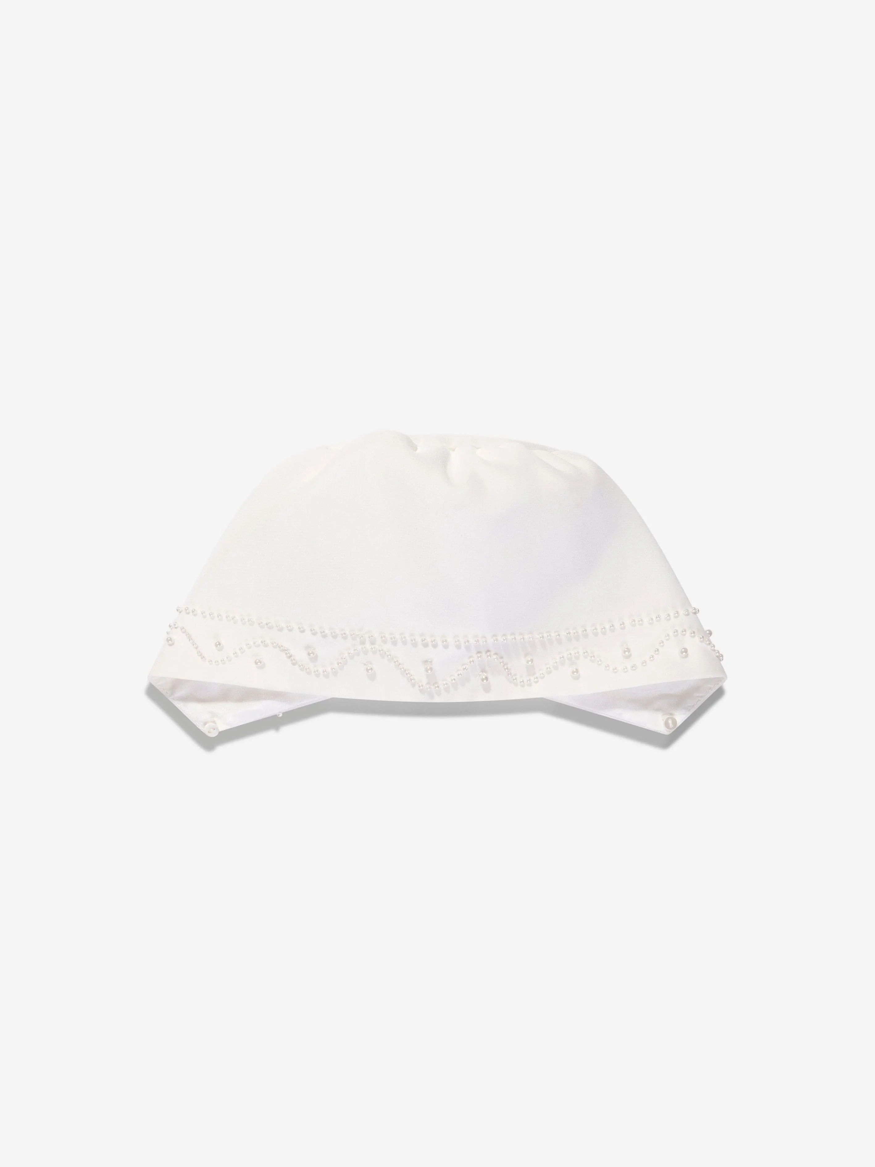 Robe de baptême et bonnet en ivoire pour bébé fille Sarah Louise