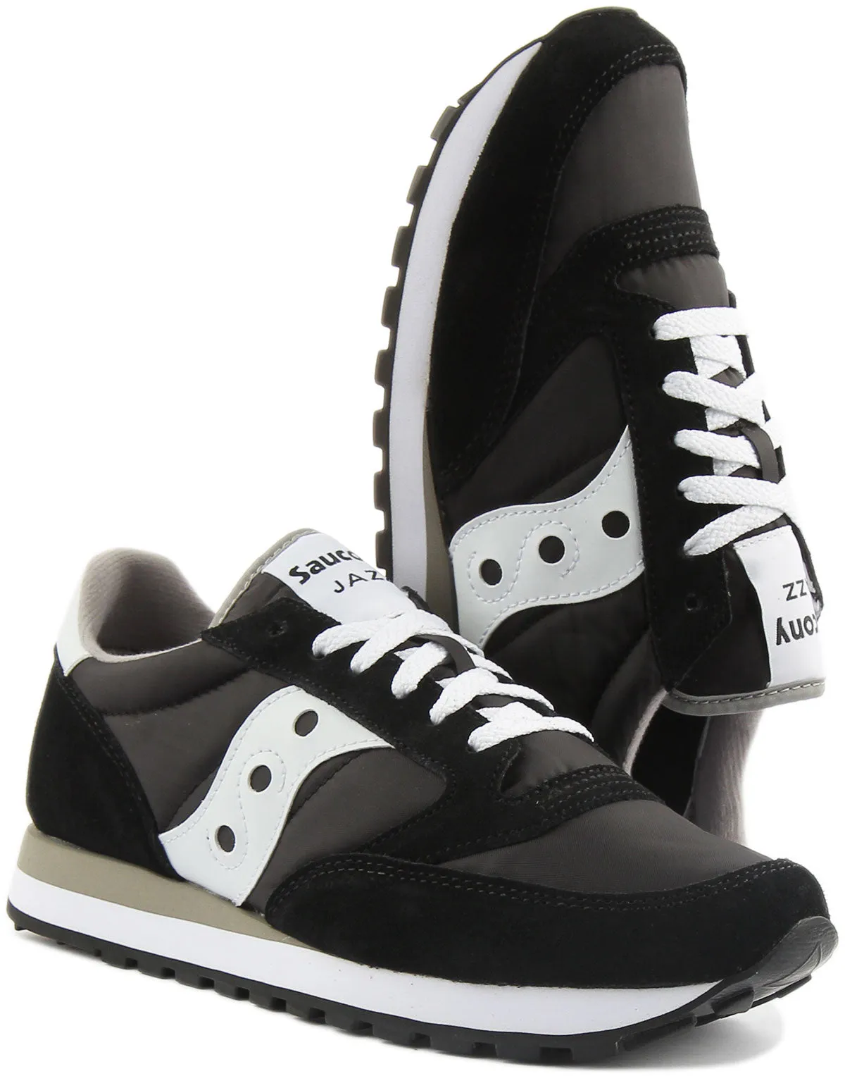 Chaussures Saucony Jazz Original en Noir et Blanc pour Homme