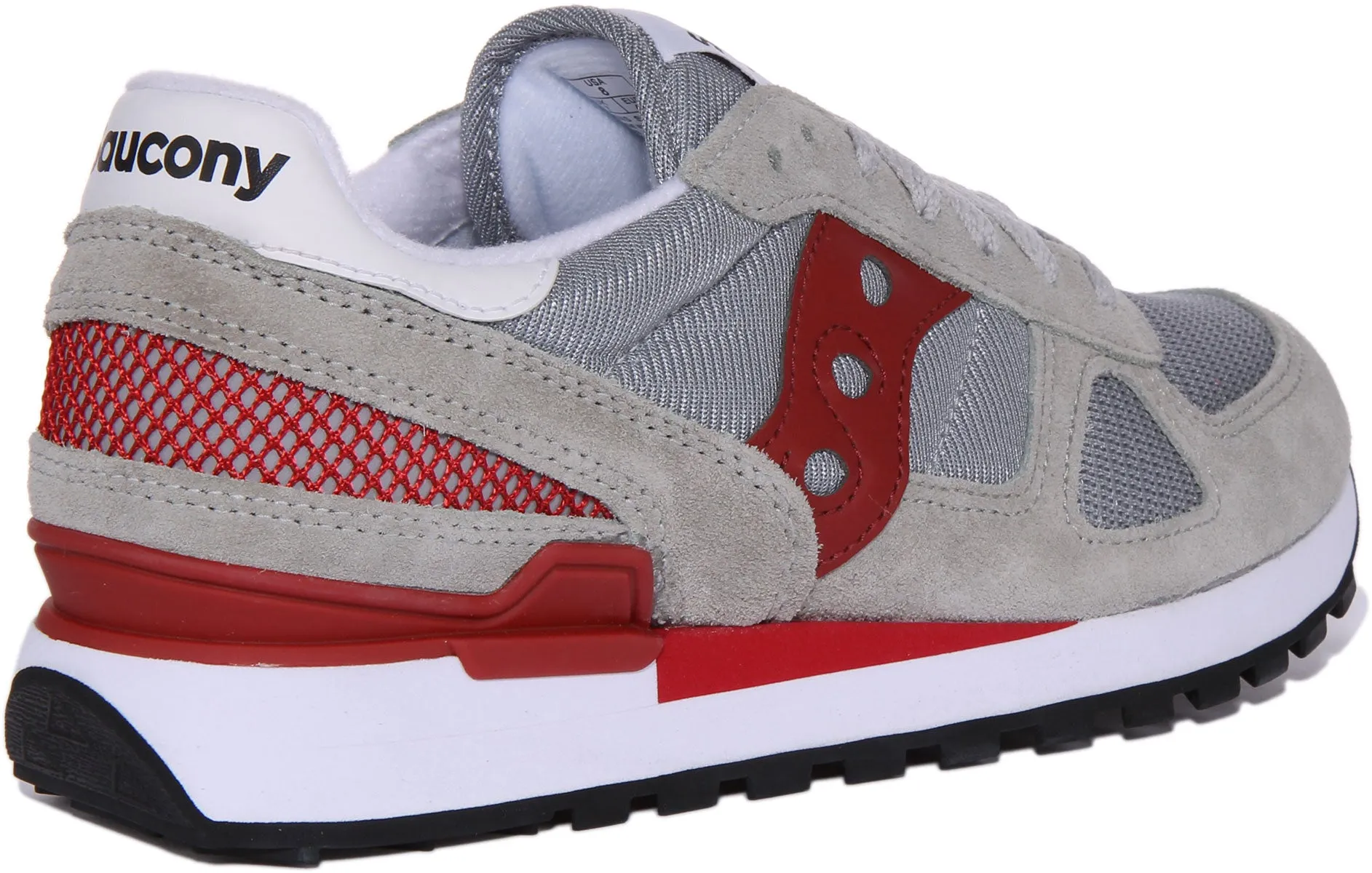 Saucony Shadow Original en Gris Rouge Pour Hommes Chaussures Saucony