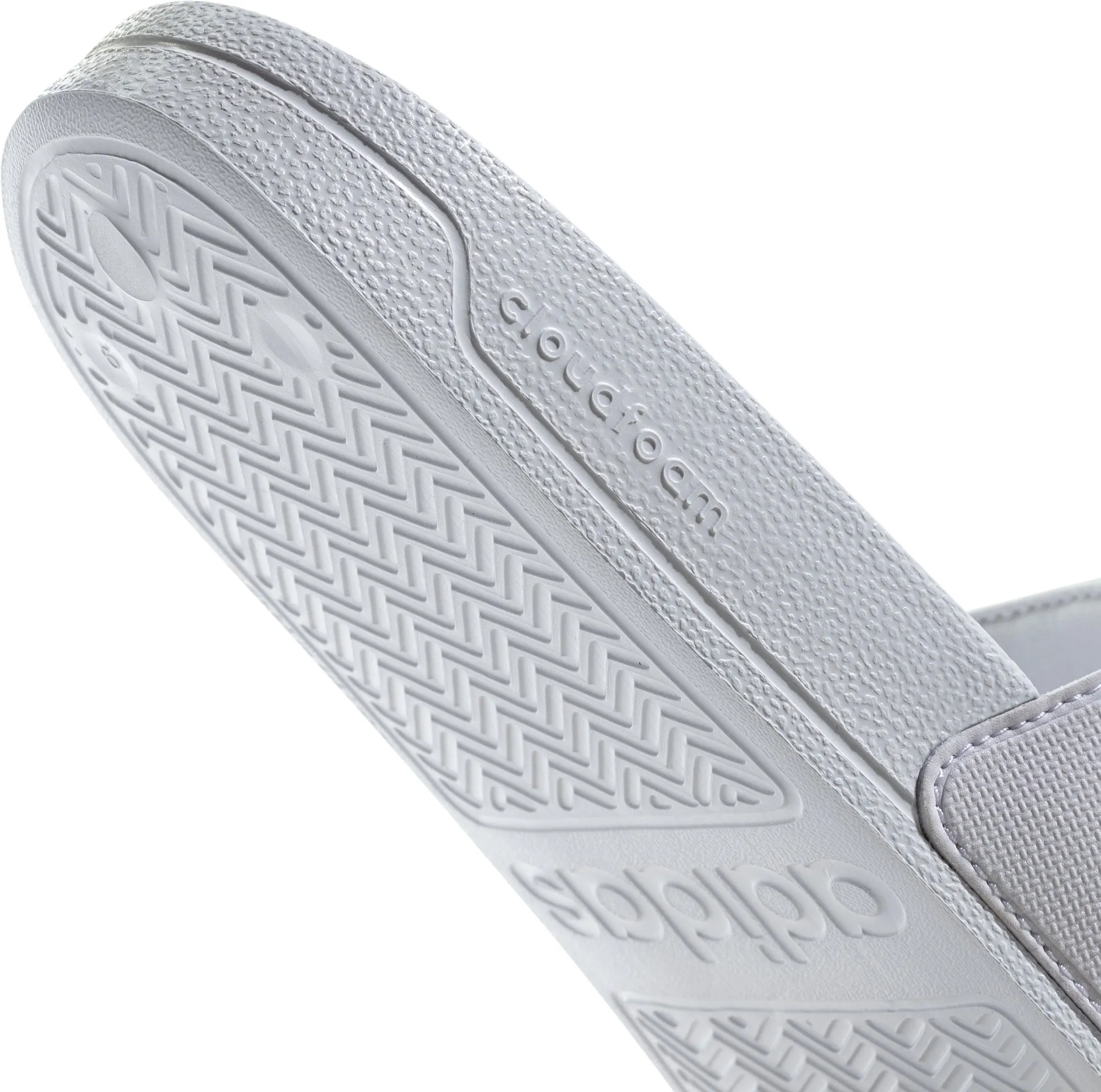 Chaussures Adidas pour hommes Adilette Sandales de douche - Blanc