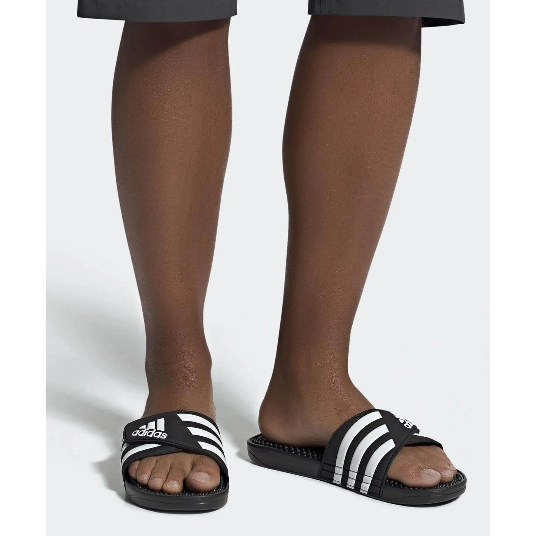 Chaussures Adidas pour hommes Adissage Sliders - Noir