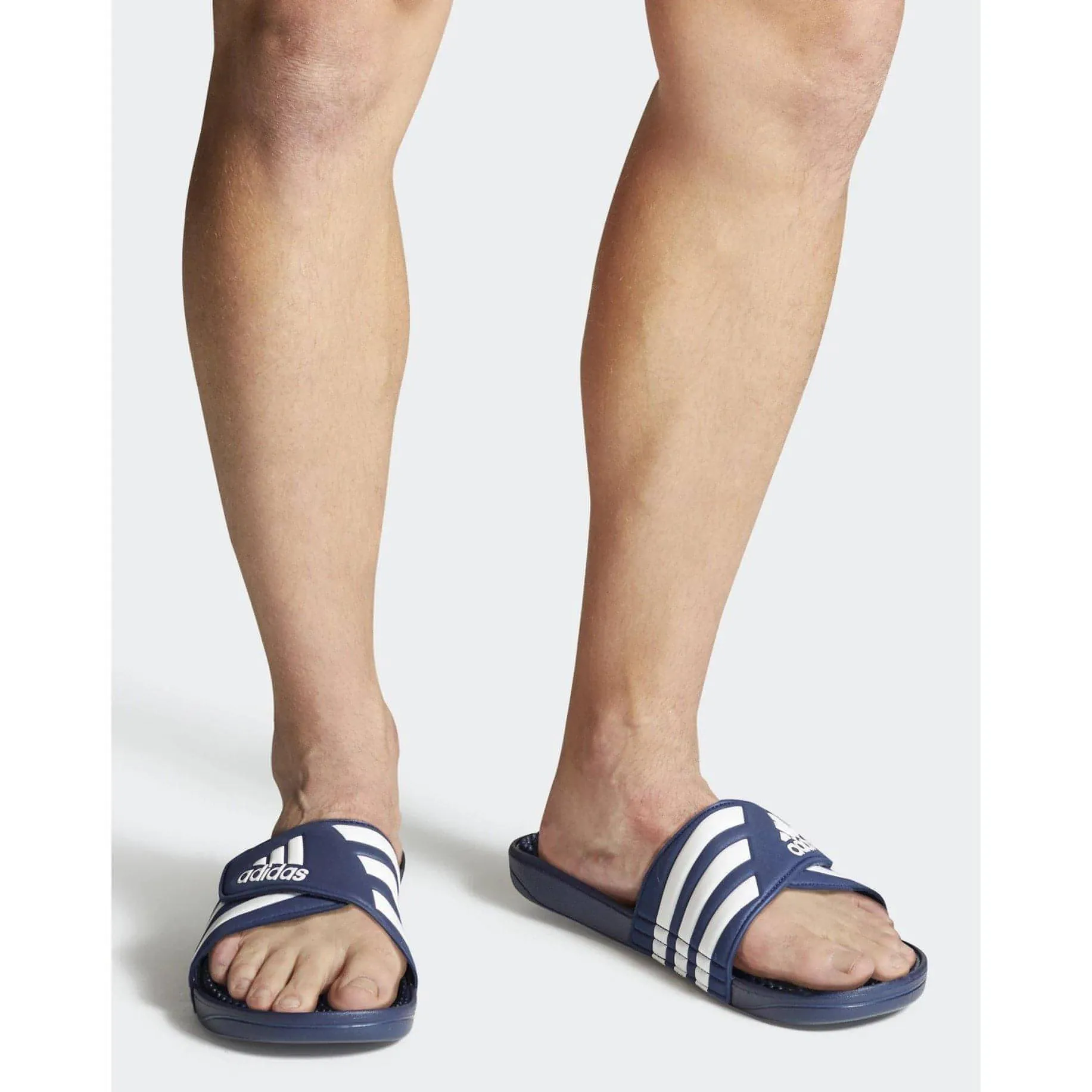 Chaussures Adidas pour hommes Adissage Sliders - Bleu