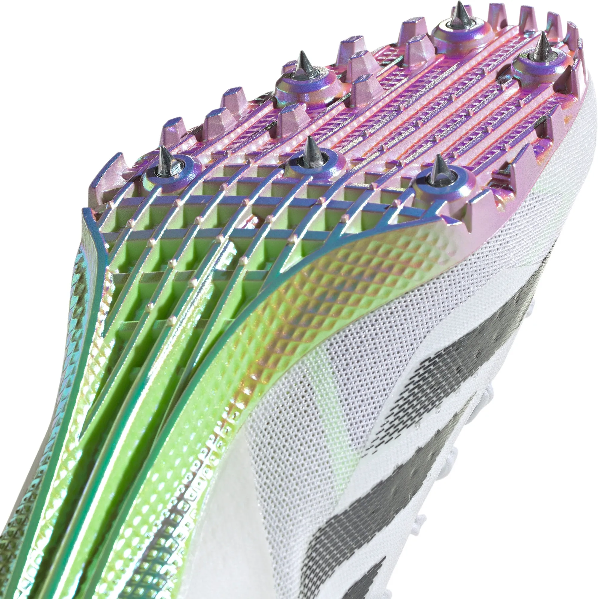 Chaussures Adidas Homme Adizero Finesse Pointes de Course - Blanc