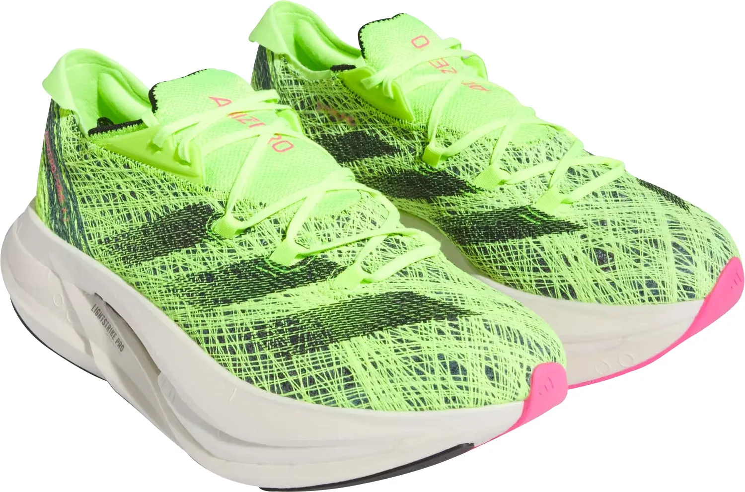 Chaussures Adidas Homme Adizero Prime X 2.0 Strung pour la course - Jaune