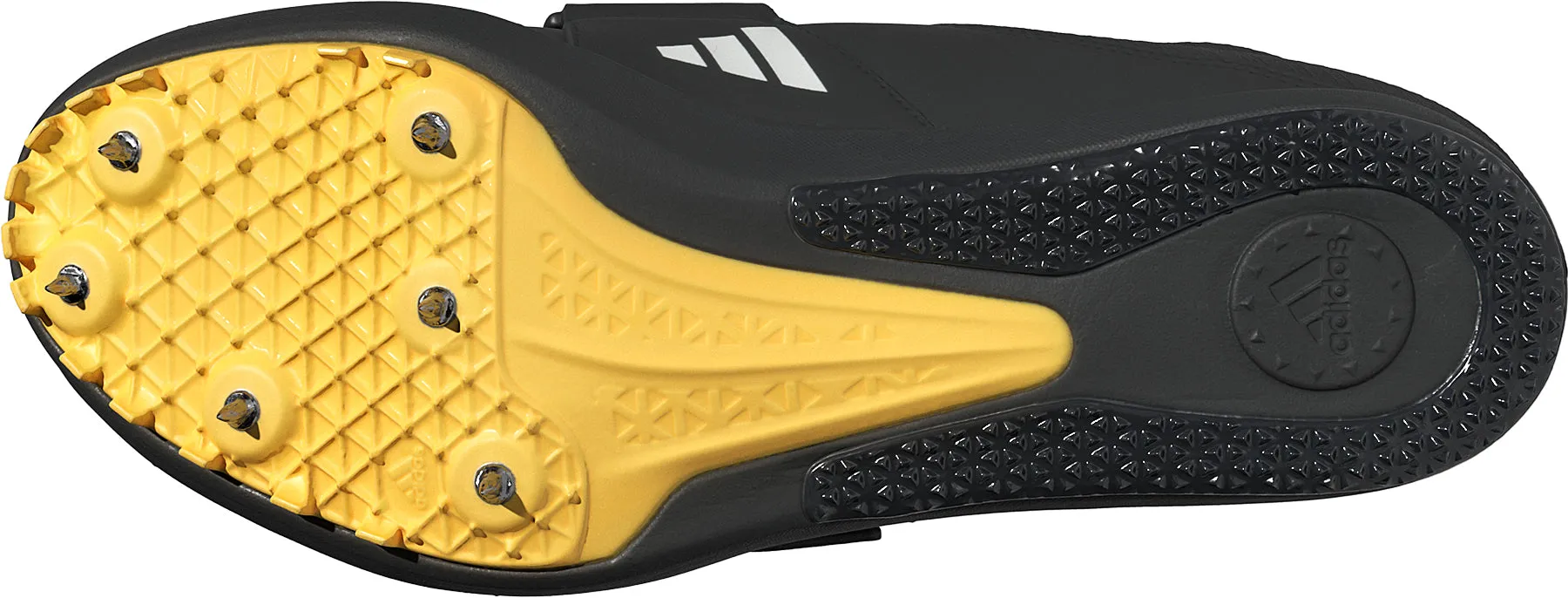 Chaussures Adidas pour hommes - Pointes Adidas Jumpstar pour épreuves de saut - Noir