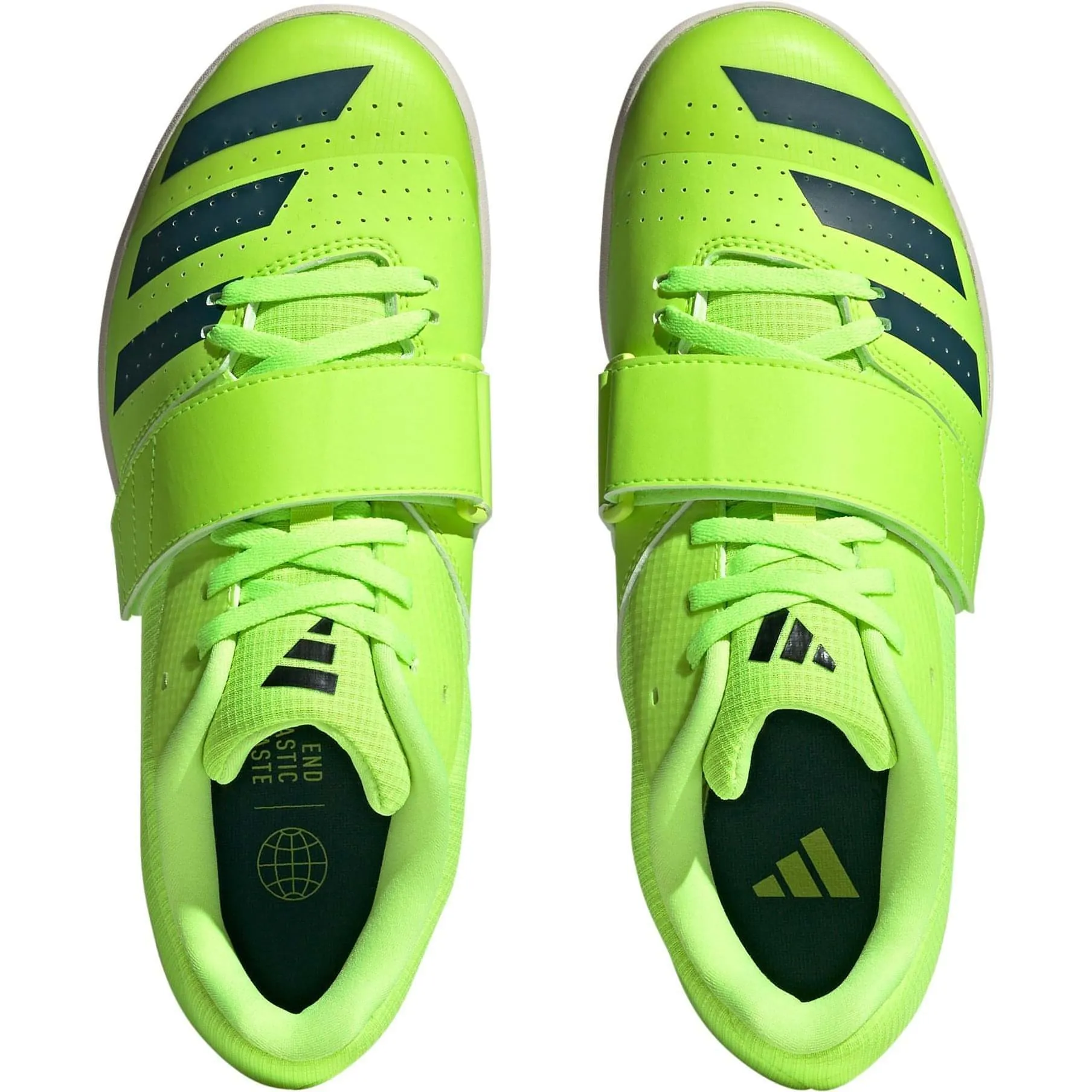 Chaussures Adidas pour hommes - Pointes Adidas Jumpstar pour épreuves de saut - Vert