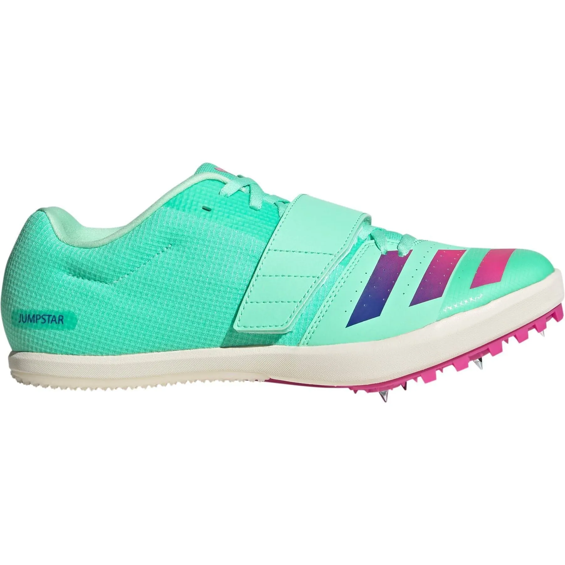 Chaussures Adidas Homme Chaussures de sport Adidas Jumpstar pour épreuves de saut - Vert