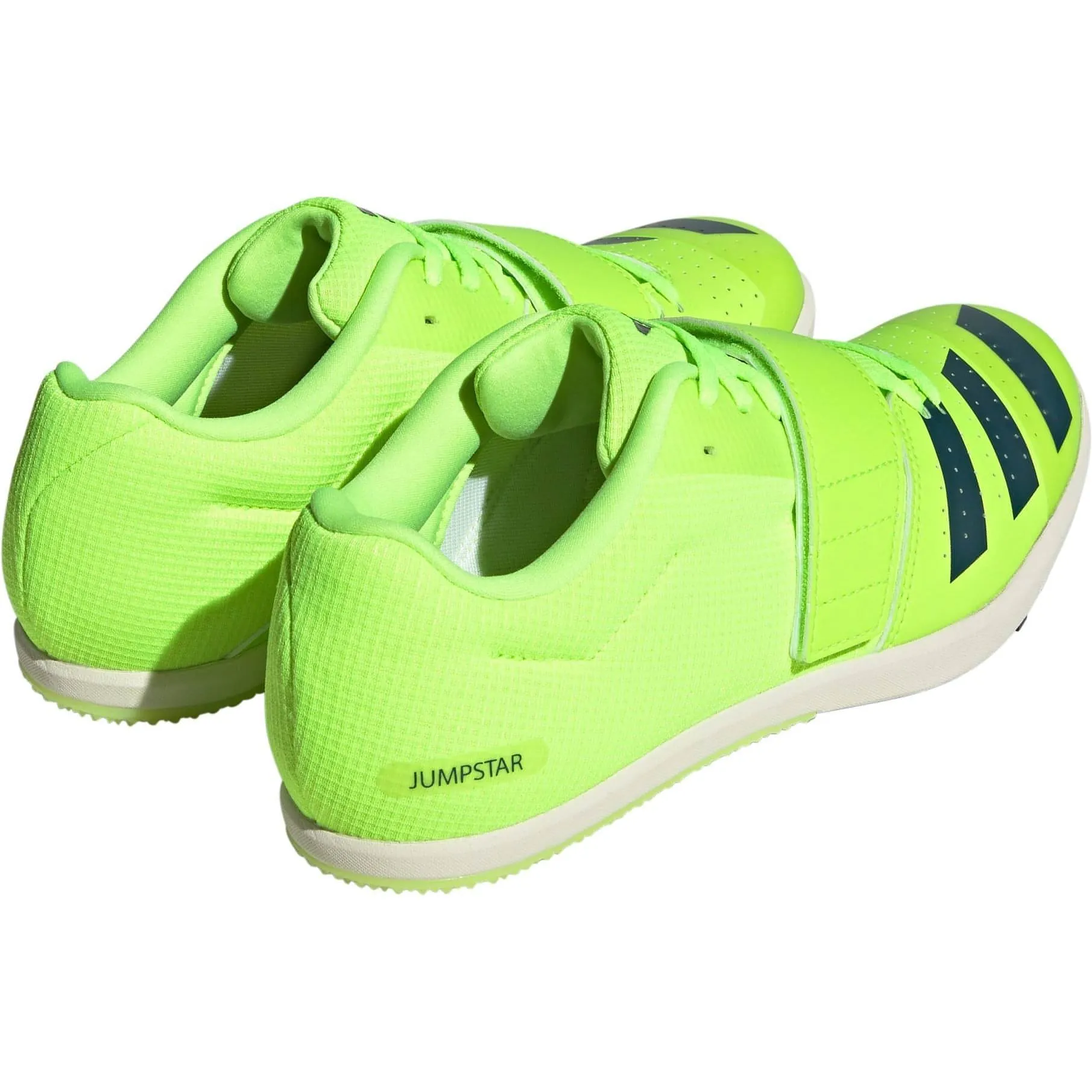 Chaussures Adidas pour hommes - Pointes Adidas Jumpstar pour épreuves de saut - Vert