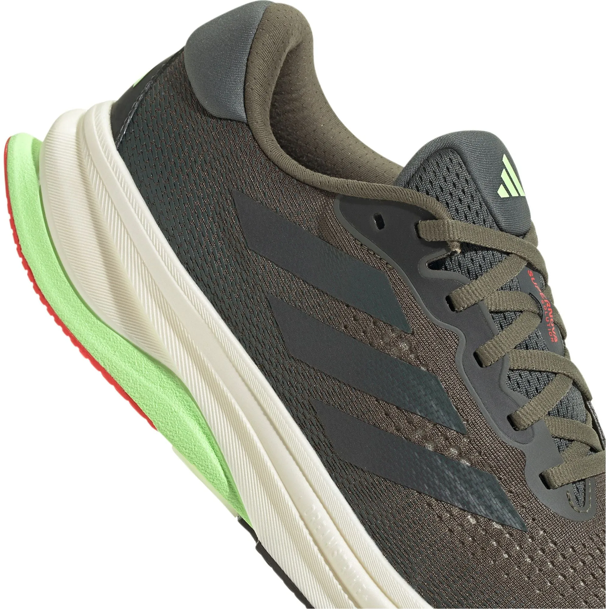Chaussures Adidas Homme Chaussures de course Adidas Supernova Solution pour hommes - Vert