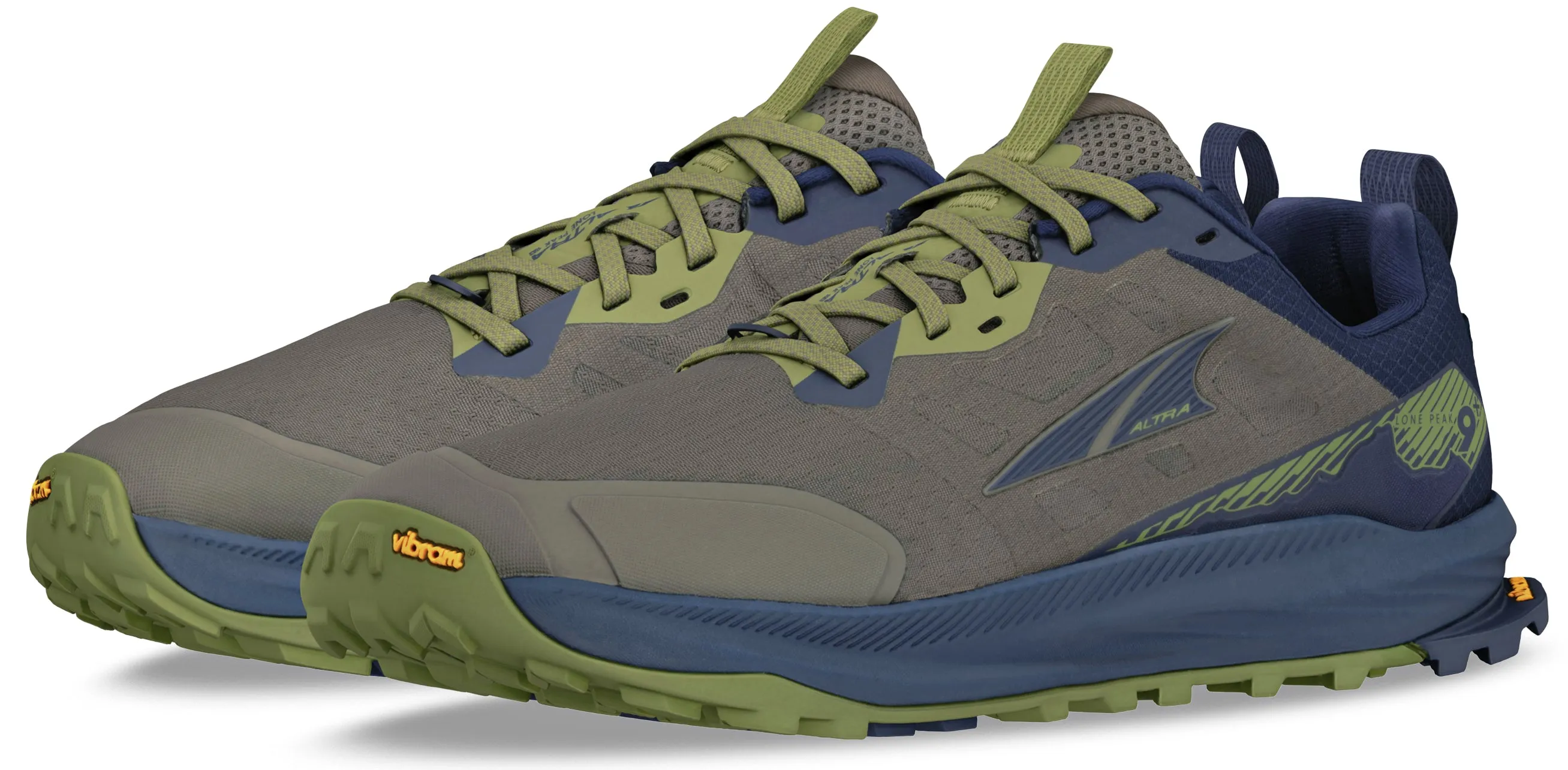 Chaussures de trail Altra Lone Peak 9  pour hommes - Vert