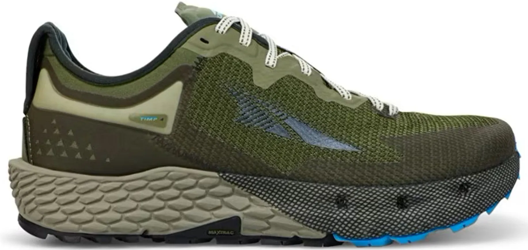 Chaussures de trail Altra Timp 4 pour hommes - Vert