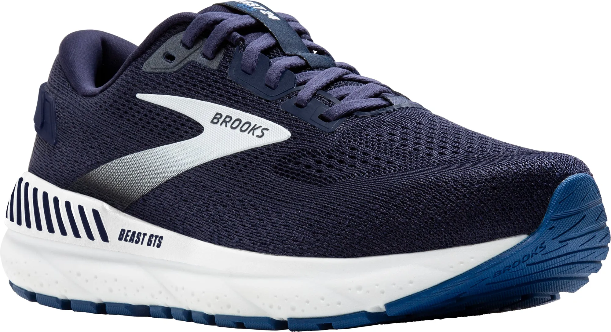 Chaussures de course Brooks Brooks Beast GTS 24 WIDE FIT pour homme - Marine