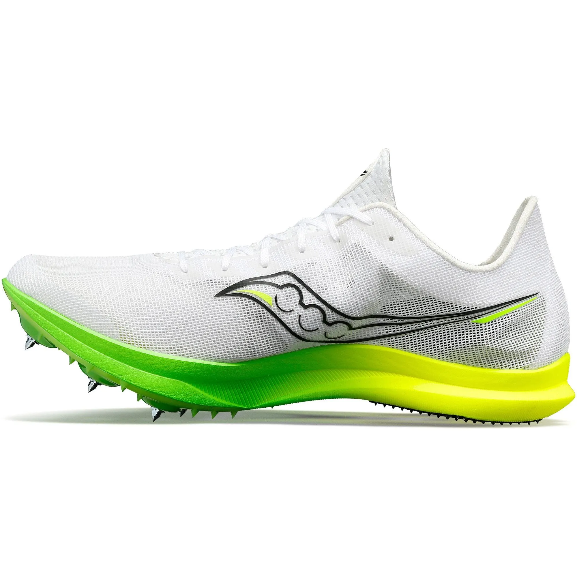 Chaussures de course Saucony Endorphin Cheetah pour hommes - Blanc