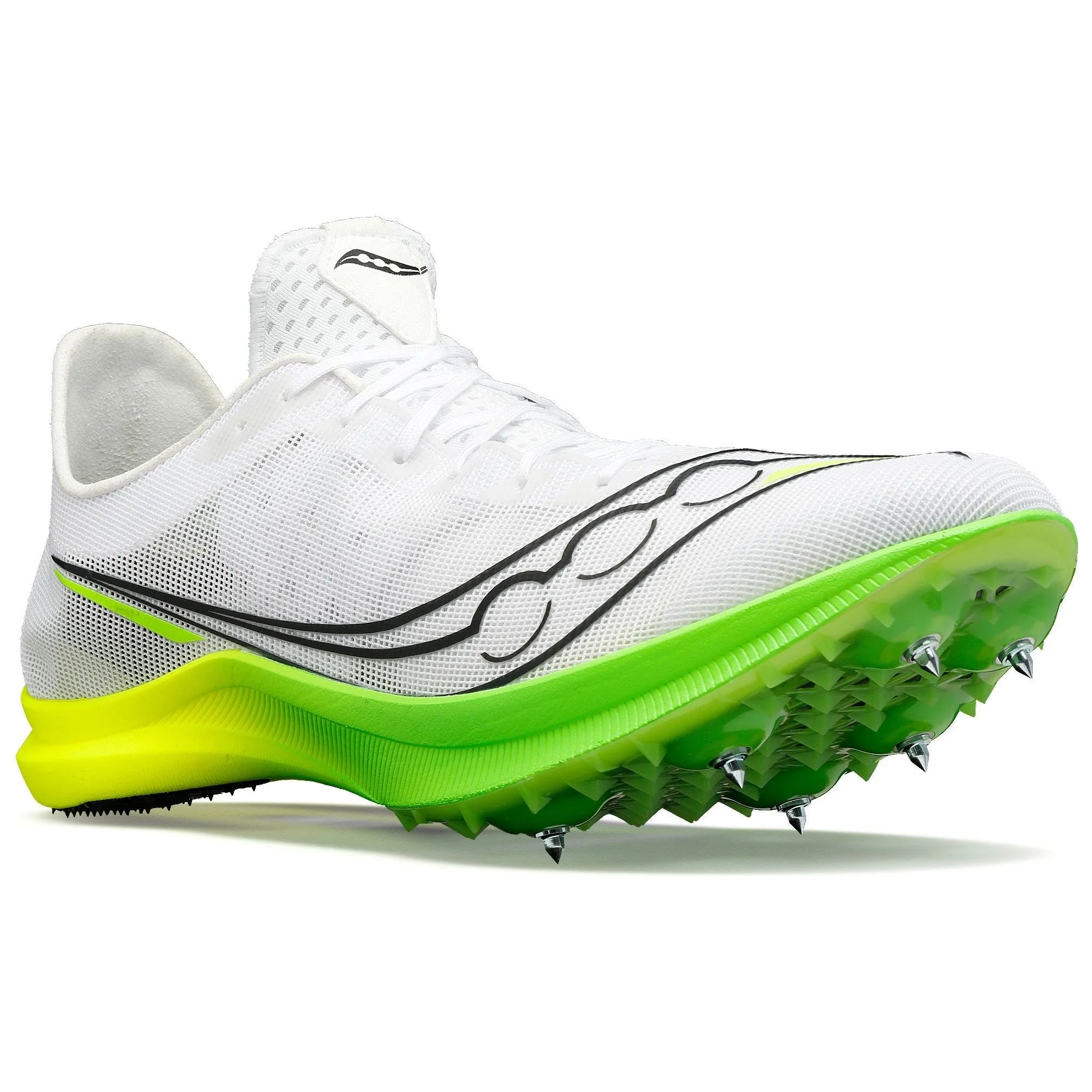 Chaussures de course Saucony Endorphin Cheetah pour hommes - Blanc