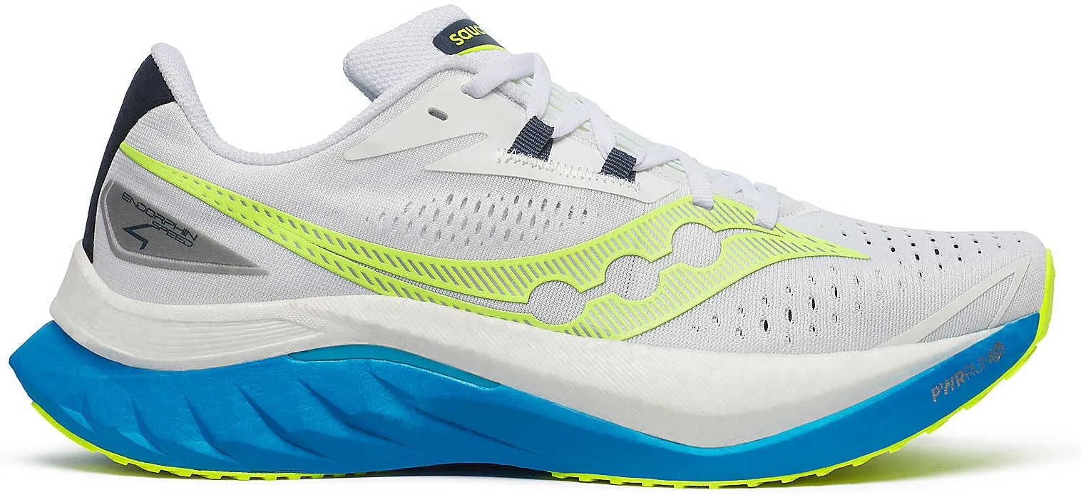 Chaussures de course Saucony Endorphin Speed 4 pour hommes - Blanc