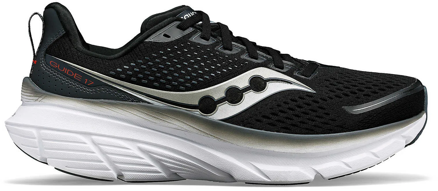 Chaussures de course Saucony Guide 17 pour hommes - Noir