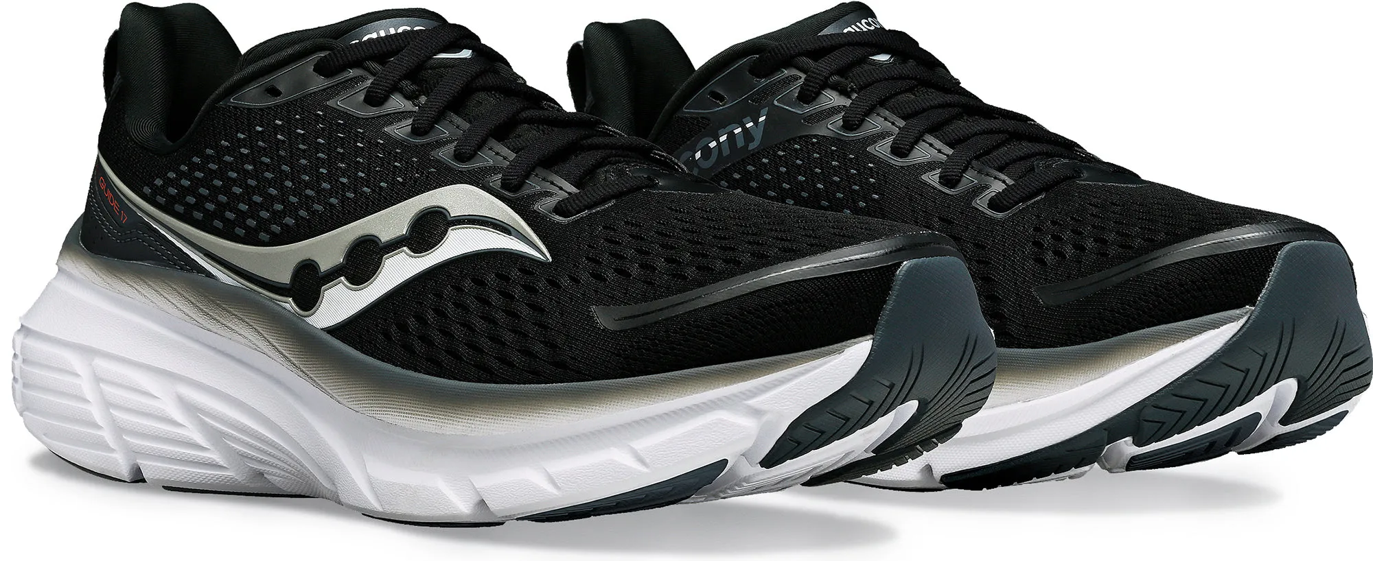 Chaussures de course Saucony Guide 17 pour hommes - Noir