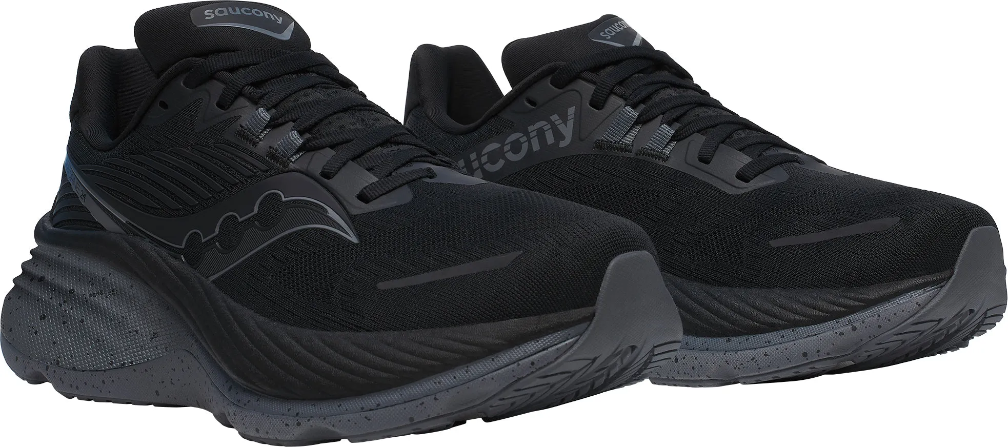 Chaussures de course Saucony Hurricane 24 pour hommes - Noir