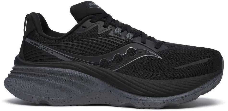Chaussures de course Saucony Hurricane 24 pour hommes - Noir