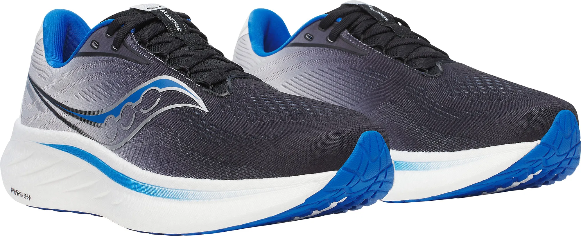Chaussures de course Saucony Ride 18 pour hommes - Noir