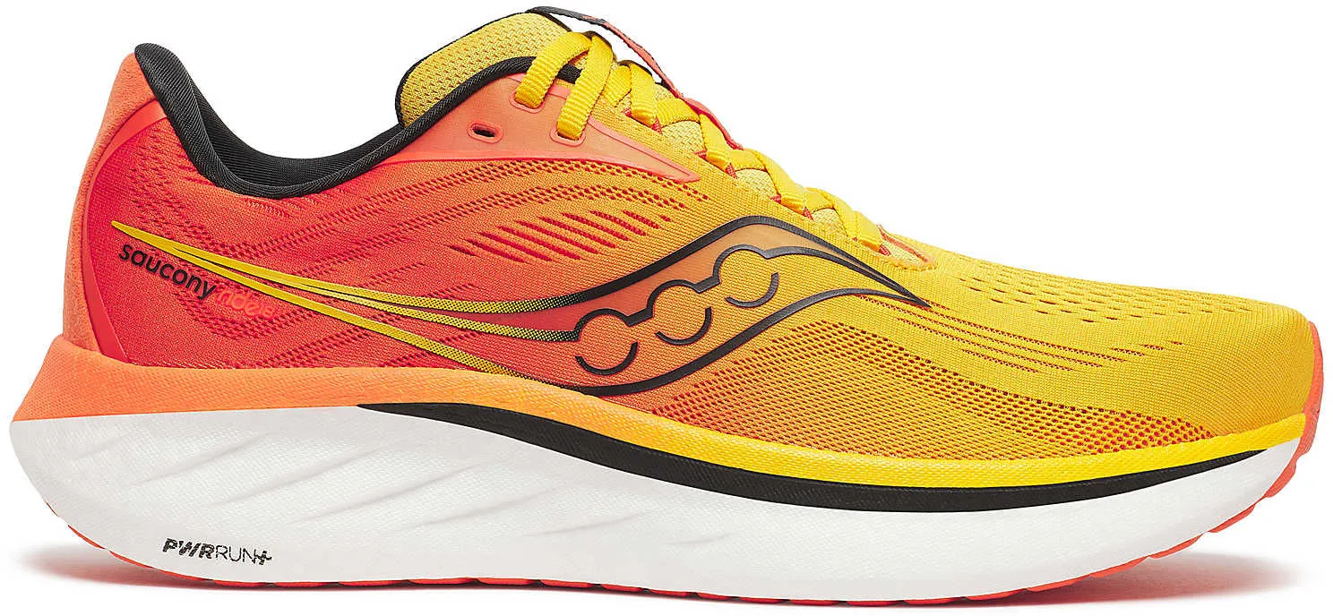 Chaussures de course Saucony Ride 18 pour homme - Jaune