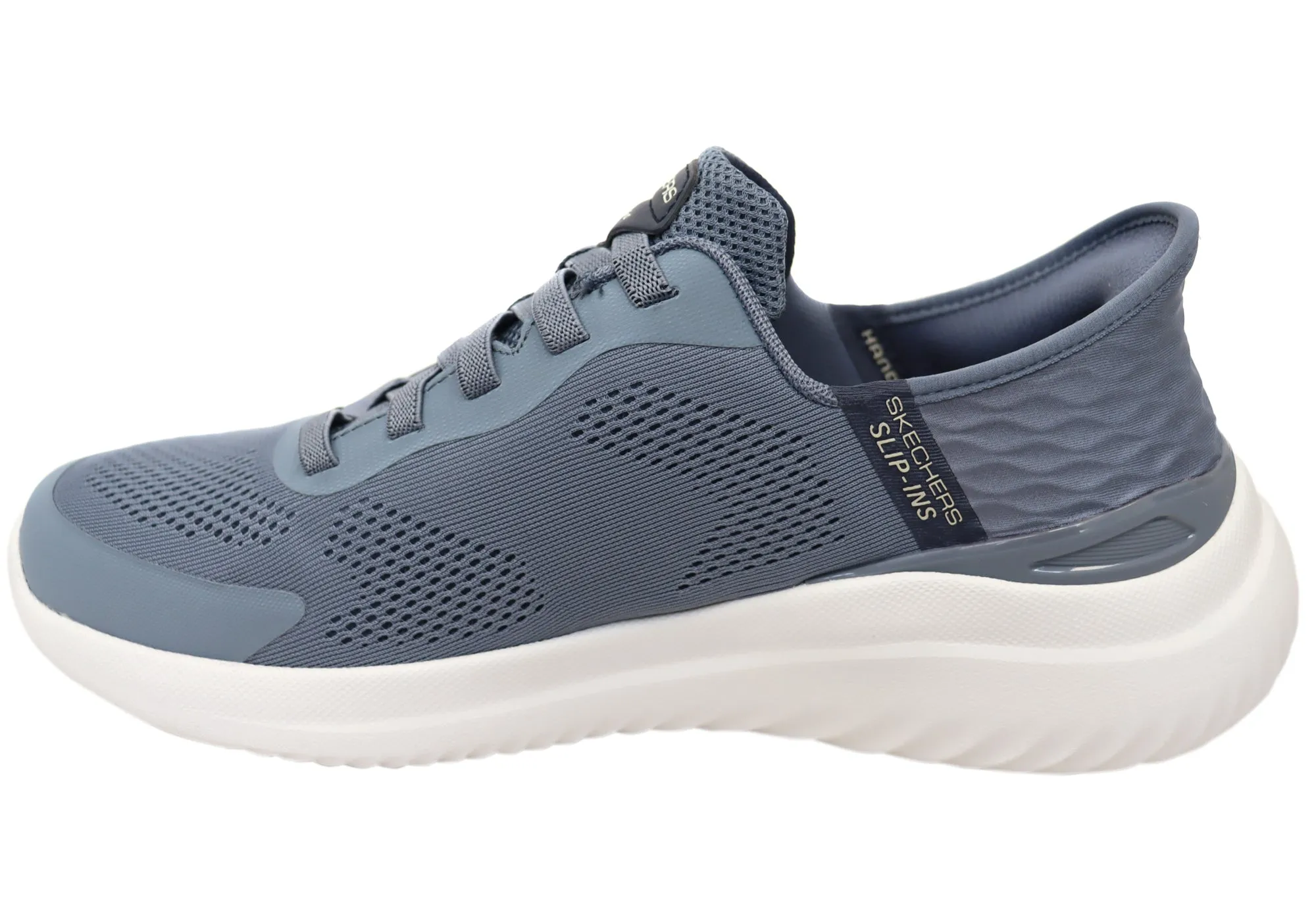 Skechers Chaussures Homme Slip-Ins Bounder 2.0 Émergé Confortables Slate