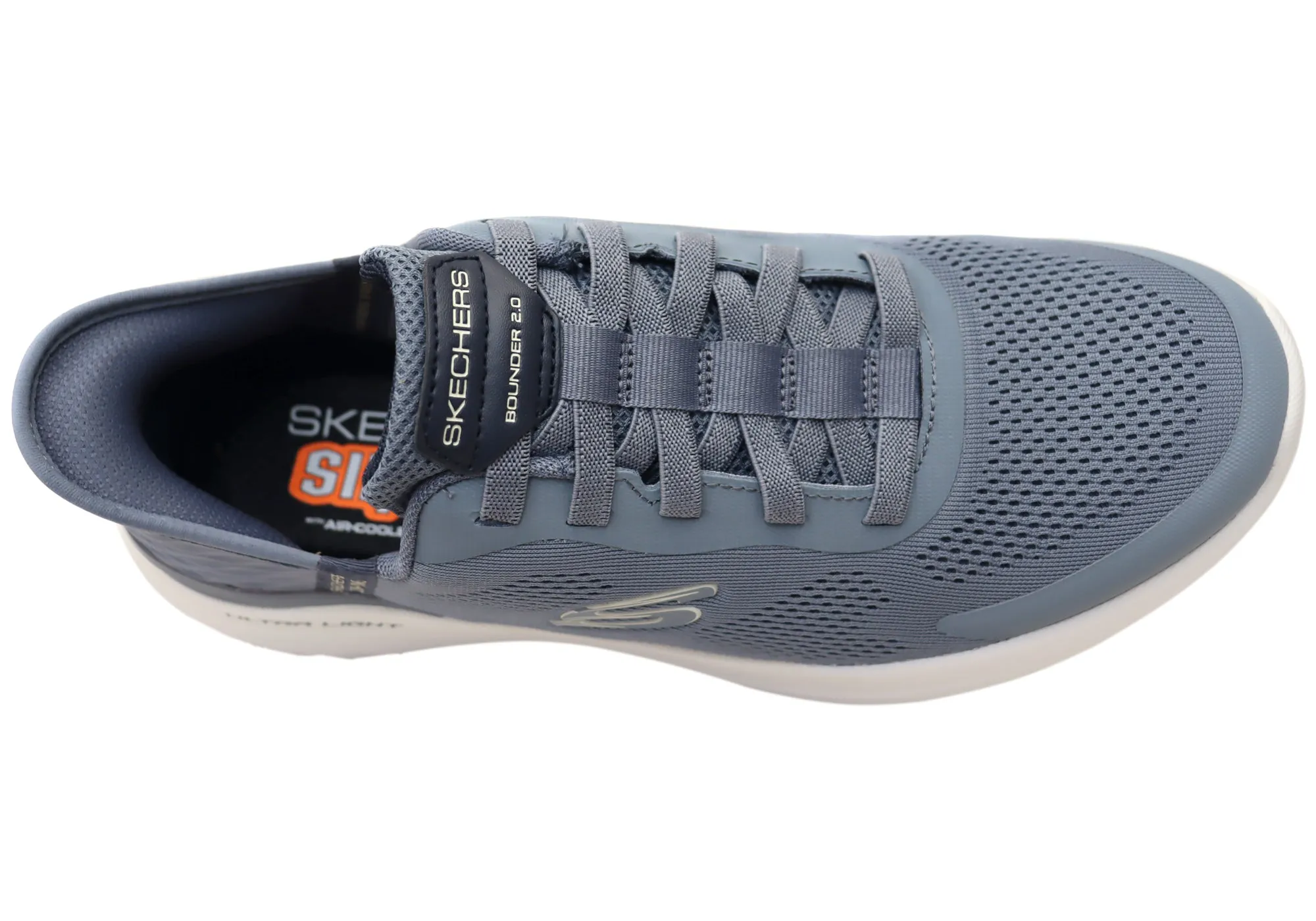 Skechers Chaussures Homme Slip-Ins Bounder 2.0 Émergé Confortables Slate