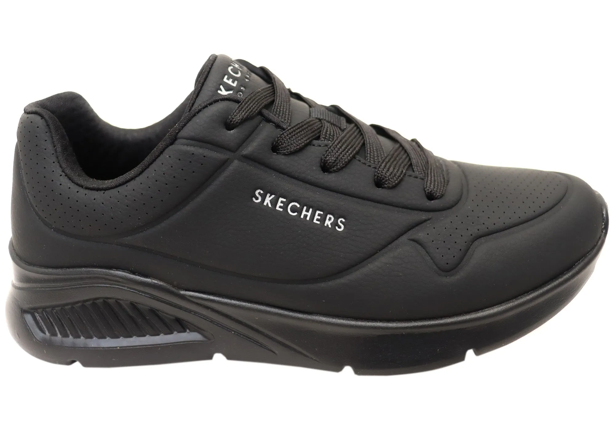 Skechers Chaussures Hommes Uno Lite Lite Travail Confortables à Lacets Skechers