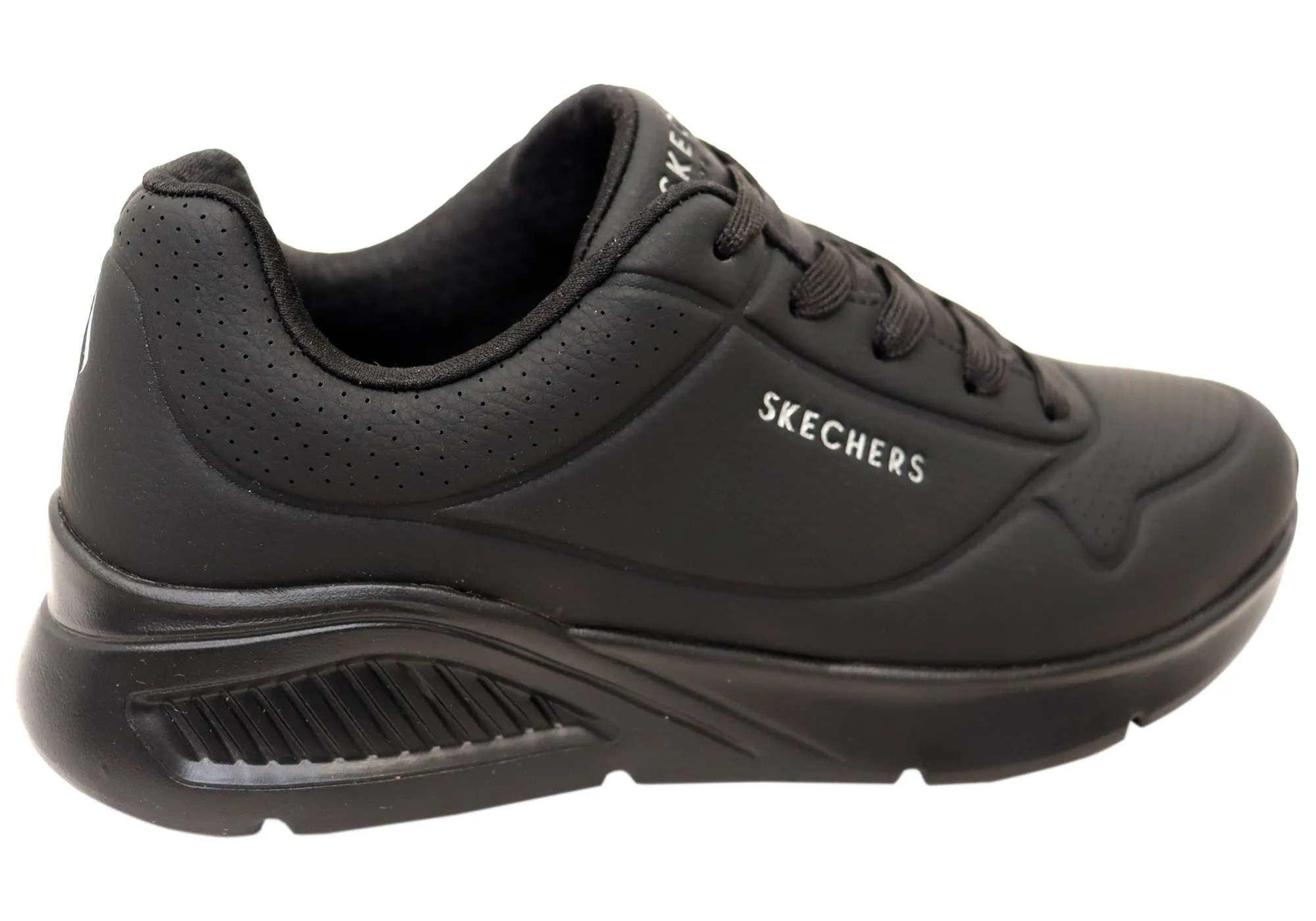 Skechers Chaussures Hommes Uno Lite Lite Travail Confortables à Lacets Skechers
