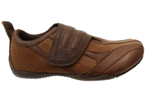 Slatters Zodiac Mens Leather Comfortable Shoes With Adjustable Strap Slatters Shoes