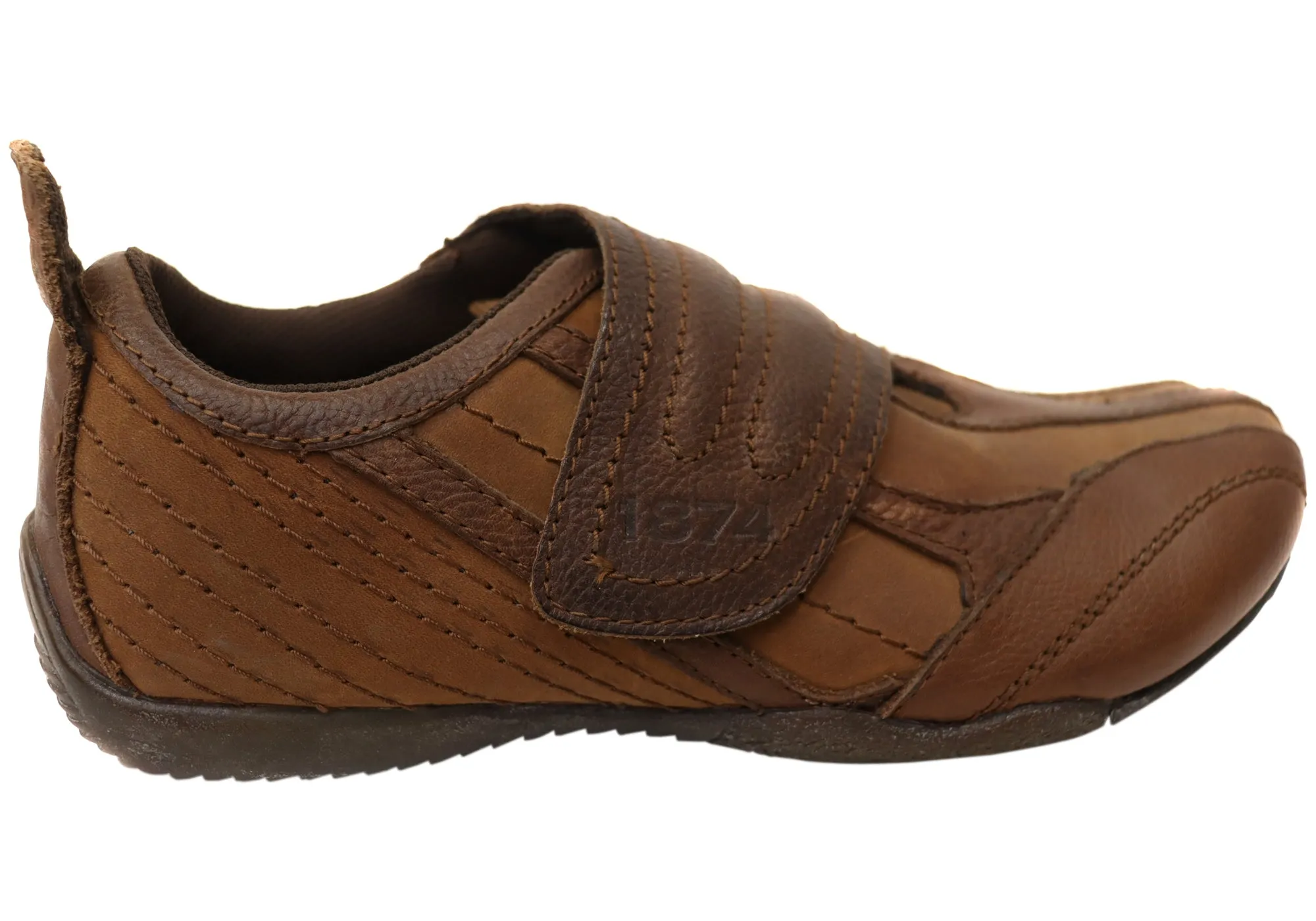 Chaussures en cuir confortables pour hommes Slatters Zodiac avec bride ajustable