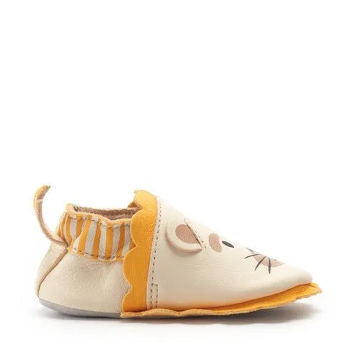 Start-Rite: Mocassins en cuir Fable - Lion / Cuir crème