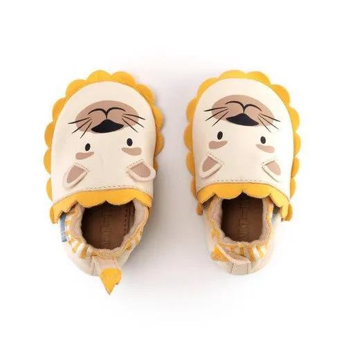 Start-Rite: Mocassins en cuir Fable - Lion / Cuir crème