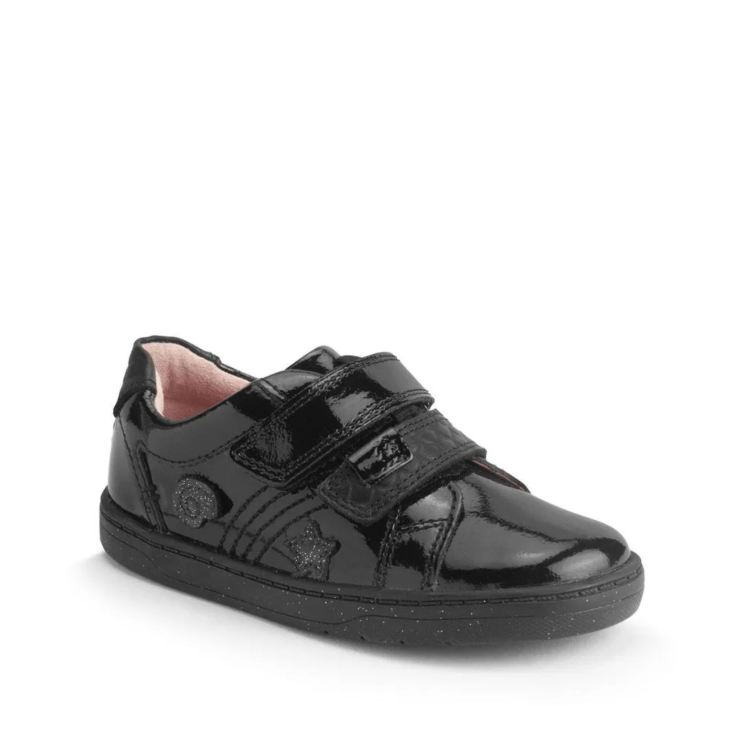 Start-Rite: Chaussures d'école Fantasy Riptape - Noir Verni