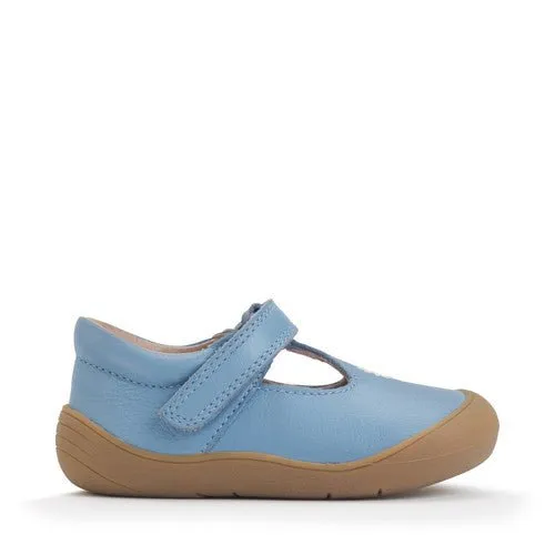 Start-Rite: Floret - Pâquerette en cuir bleu barbeau