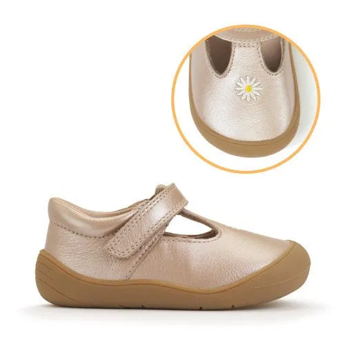 Start-Rite: Floret - Pâquerette en cuir nacré taupe