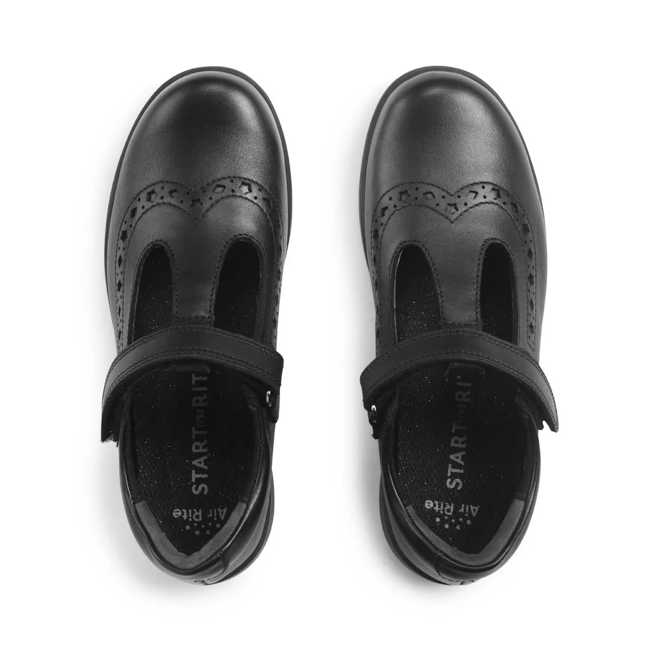 Start-Rite : Chaussures d'école à barrette Hope - Cuir noir