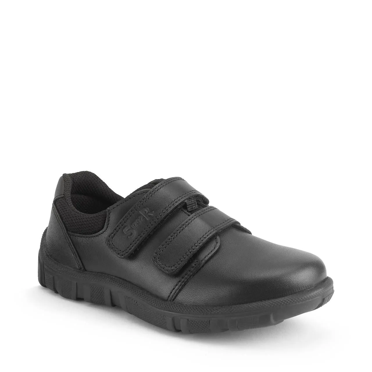 Start-Rite: Chaussures d'école à scratch Origin - Cuir noir