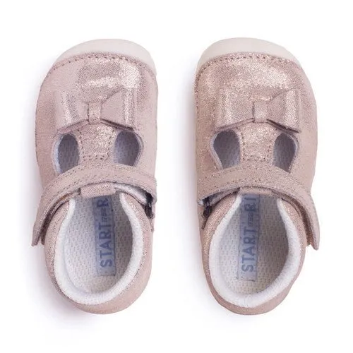 Start-Rite : Chaussons Prémarché Pailletés Or Pâle