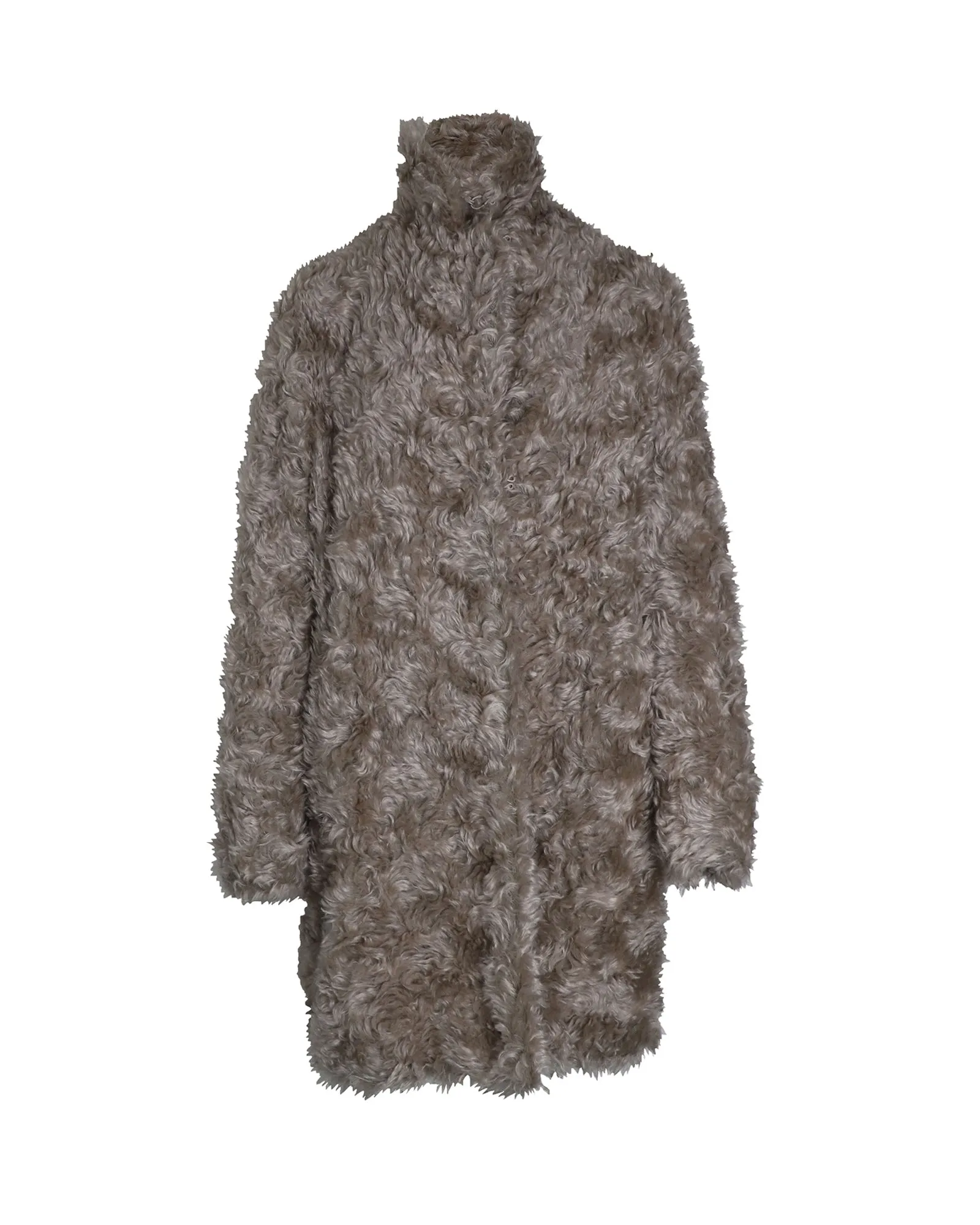 Manteau en fausse fourrure Stella McCartney en mohair beige