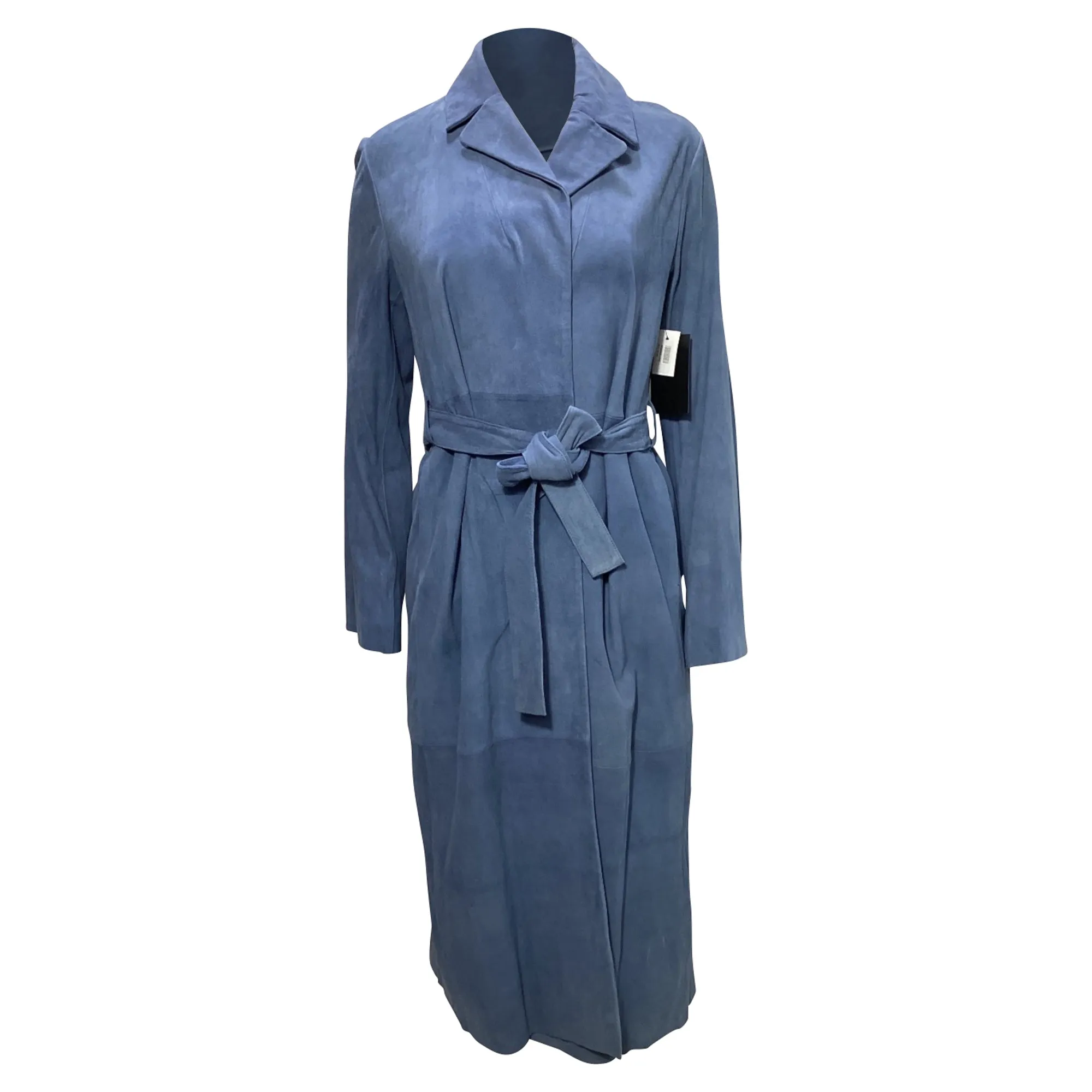 Manteau Stine Goya Luisa en daim bleu