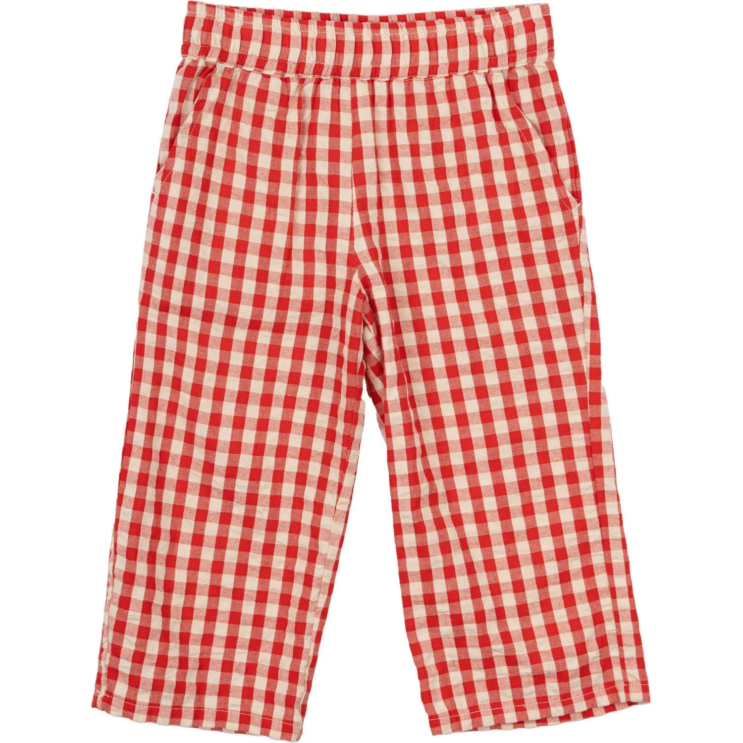 LES NOUVEAUX Frères et Sœurs Poppy Pantalon Large à Carreaux Rouge Nelly BébéEnfants_The-New-Siblings