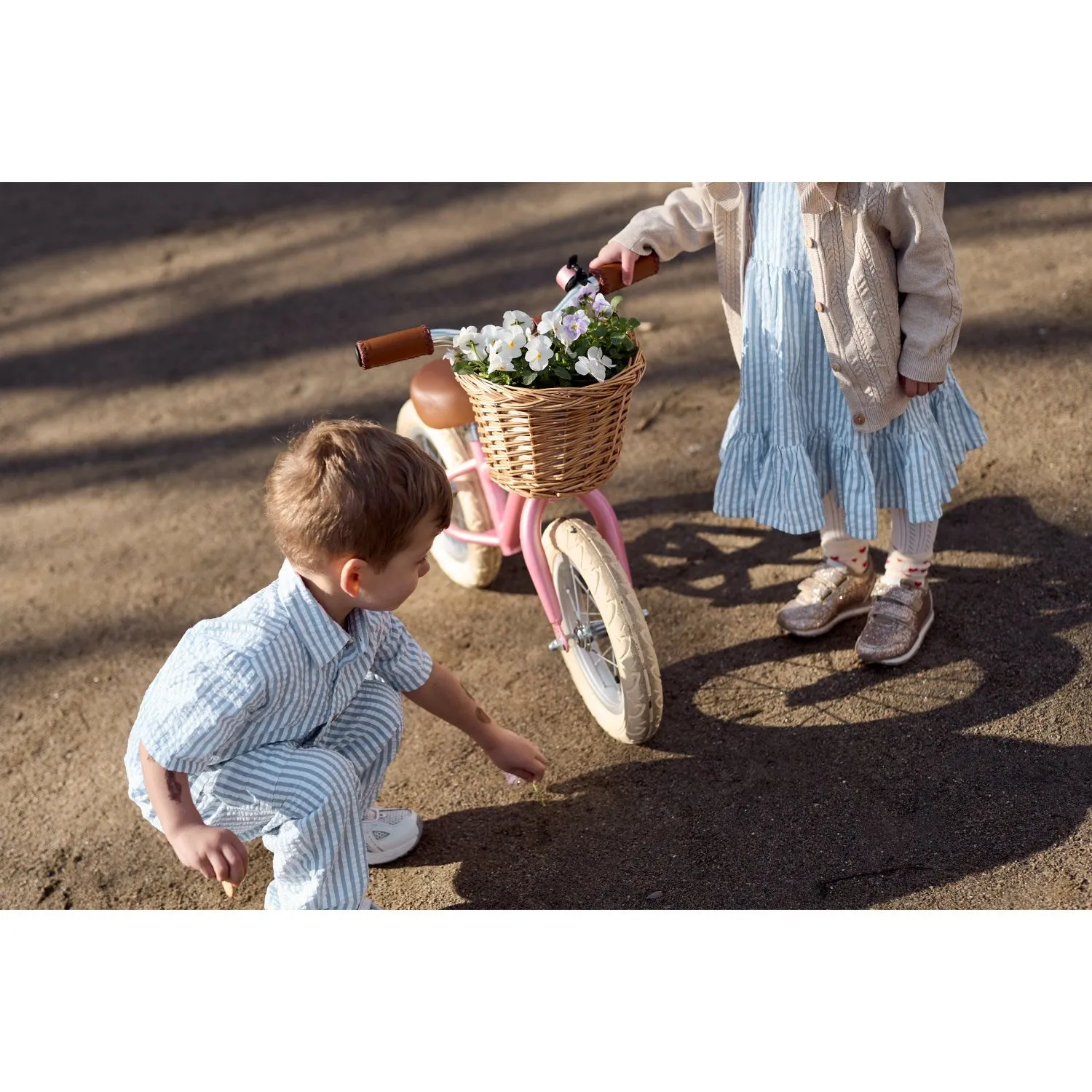 LES NOUVEAUX Siblings X Luksusbaby Pantalon Ojo Rayé Bleu Brumeux Babykids_The-New-Siblings